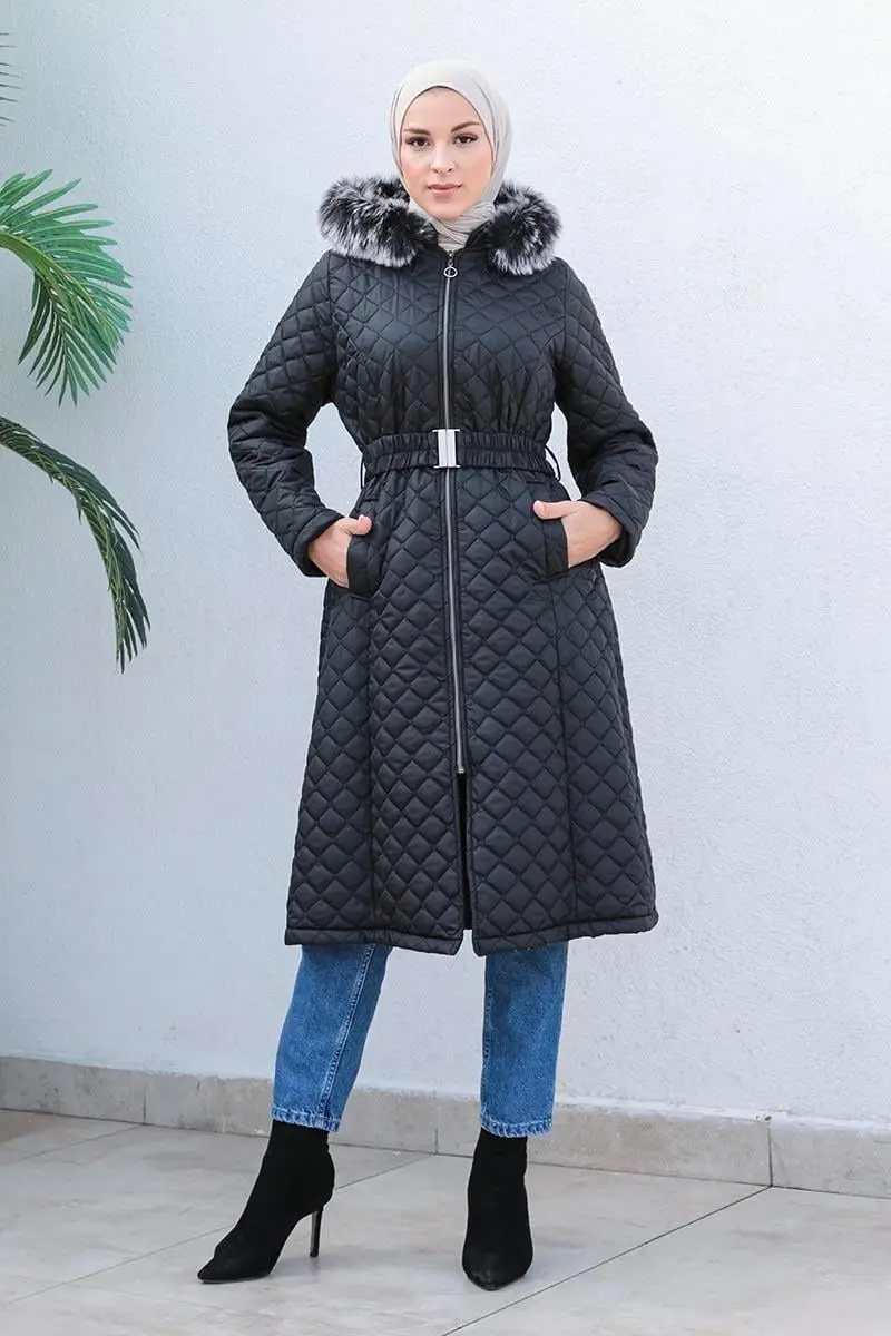 Kapitone Şişme Mont-detail