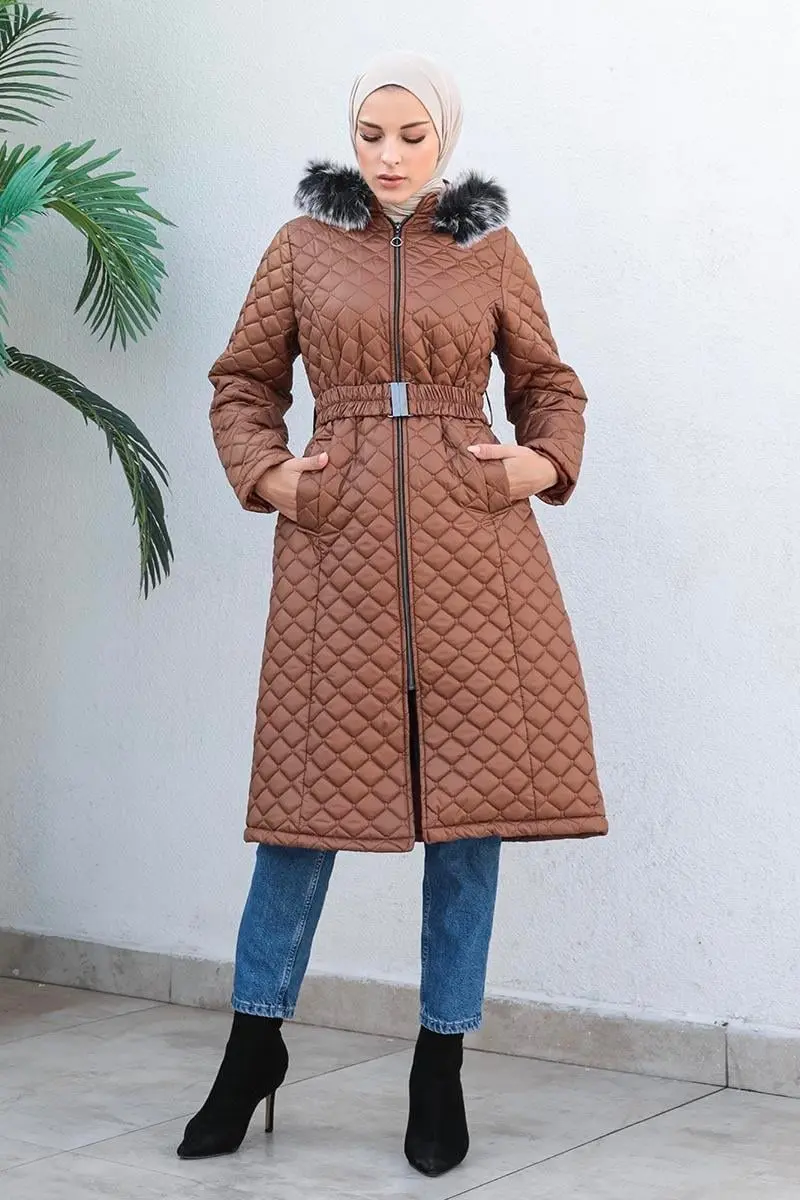 Kapitone Şişme Mont-detail