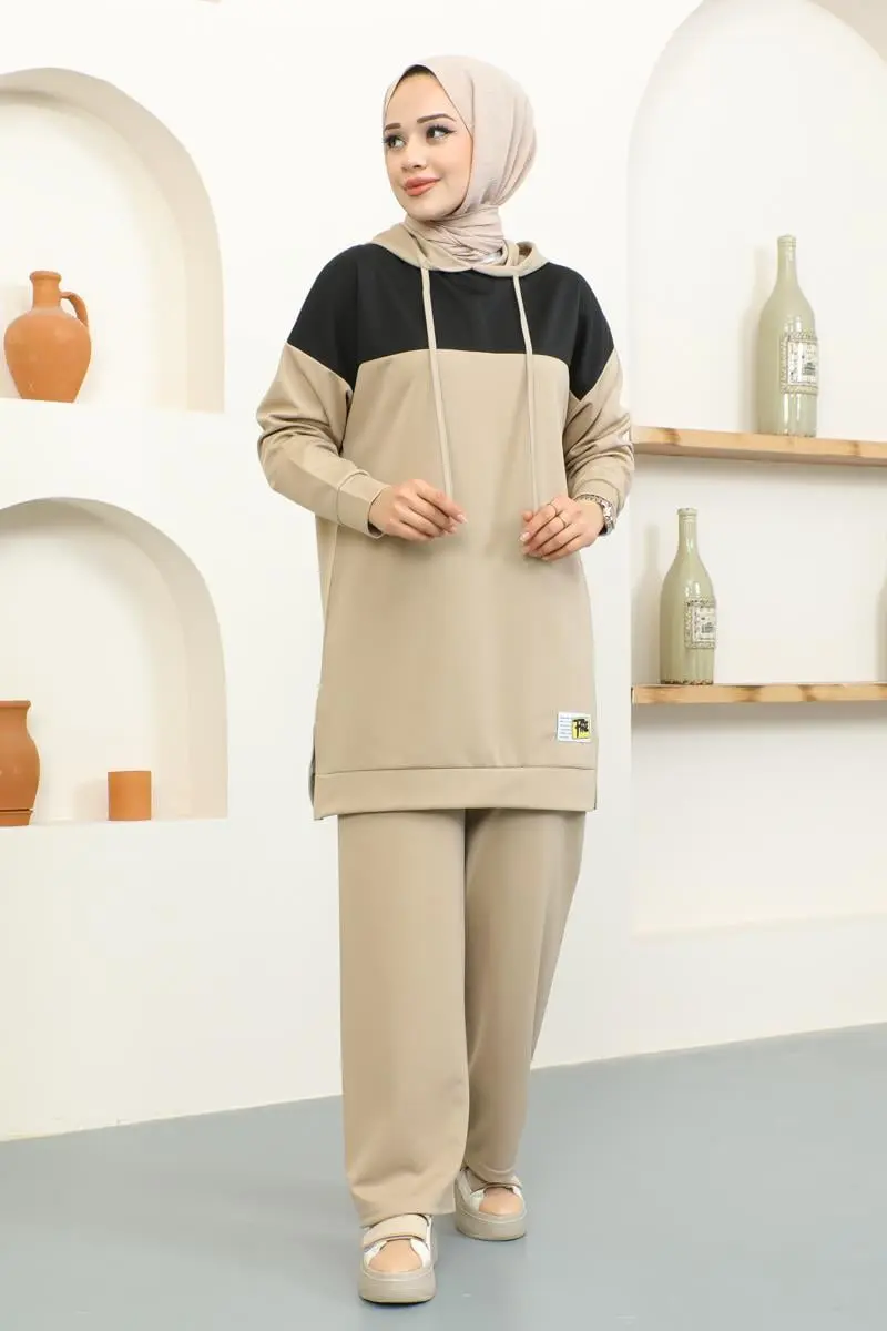 Kapüşonlu Spor Takım Vizon-detail