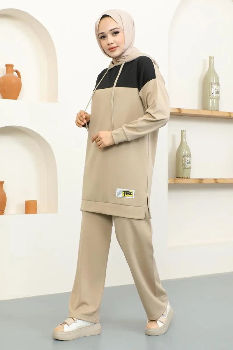 Kapüşonlu Spor Takım Vizon-detail