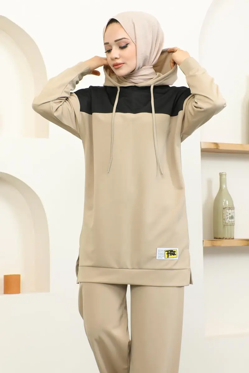 Kapüşonlu Spor Takım Vizon-detail