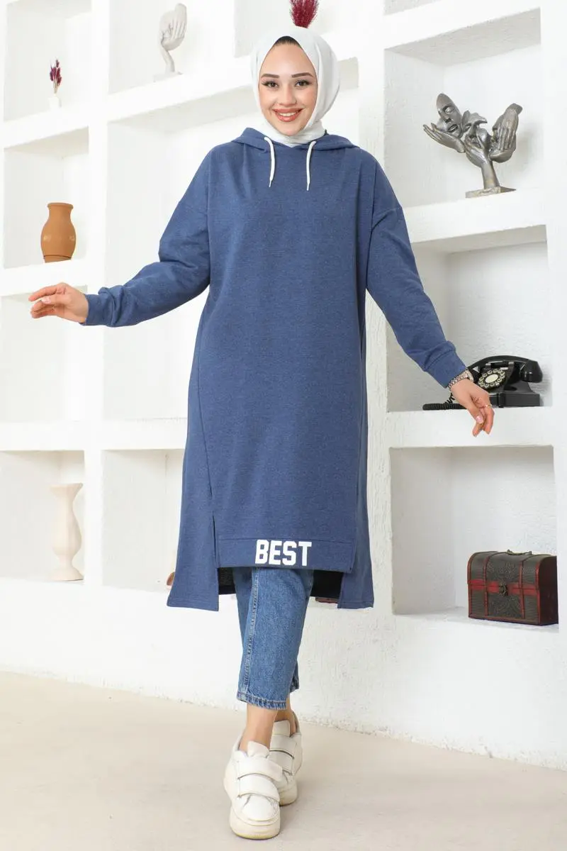 Kapüşonlu Spor Tunik-detail