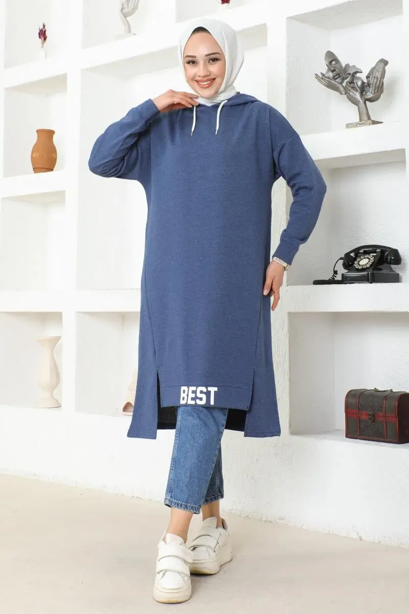 Kapüşonlu Spor Tunik-detail