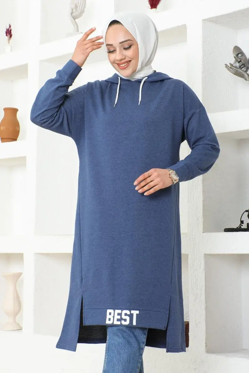 Kapüşonlu Spor Tunik-detail