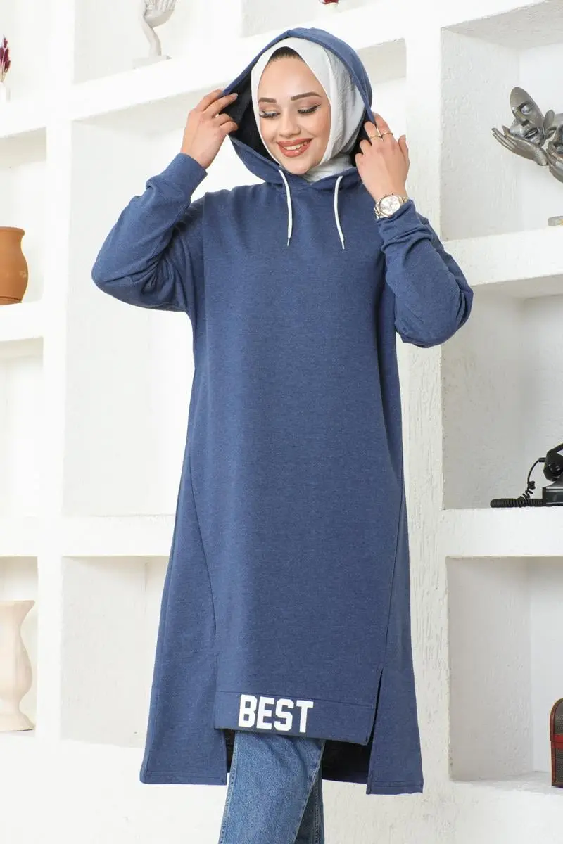 Kapüşonlu Spor Tunik-detail