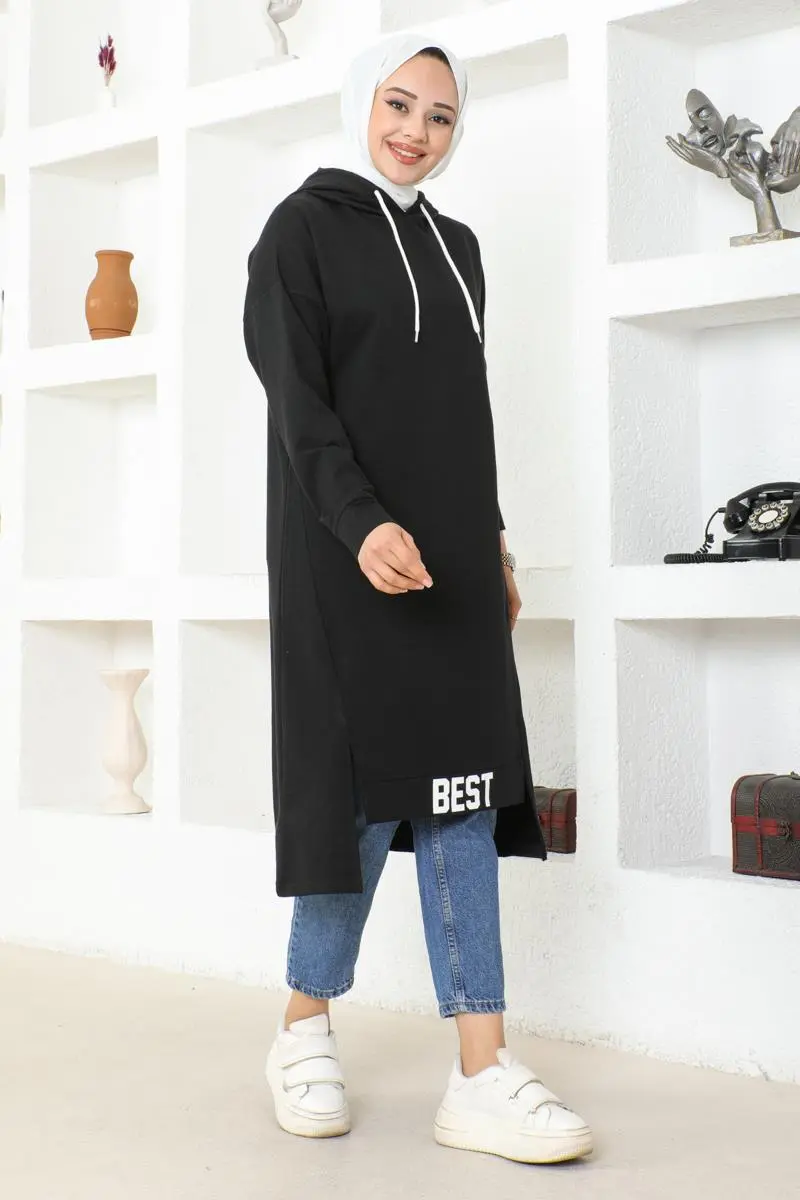 Hooded Sports Tunic-detail