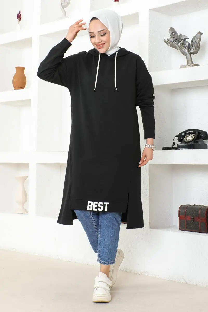 Hooded Sports Tunic-detail