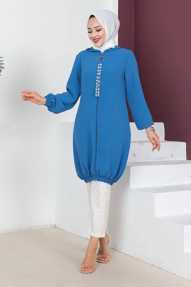 Hooded Hijab Tunic-detail