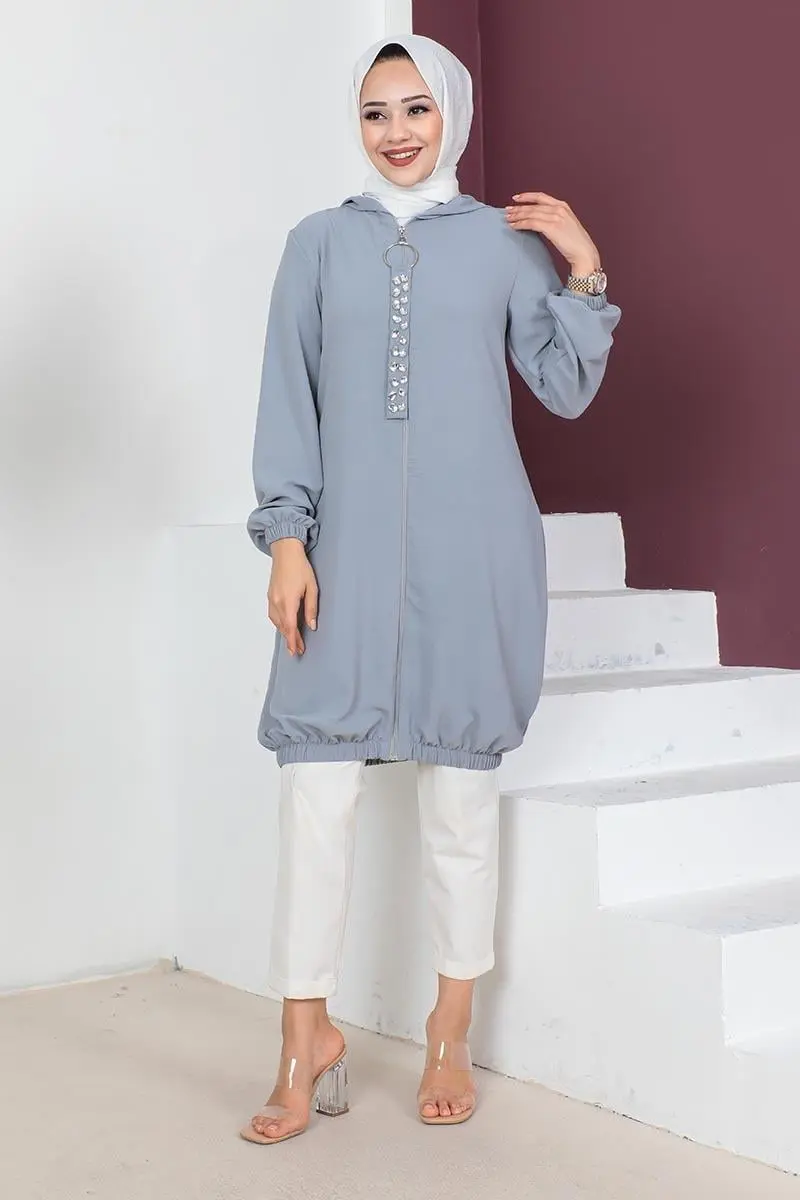 Hooded Hijab Tunic-detail