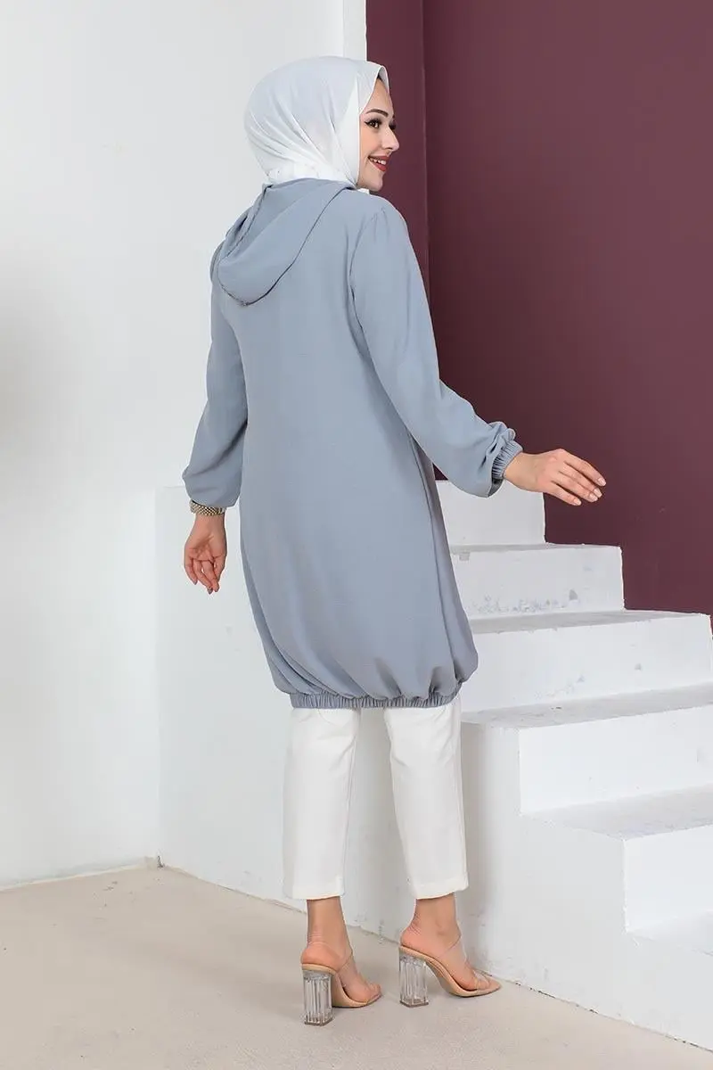 Hooded Hijab Tunic-detail