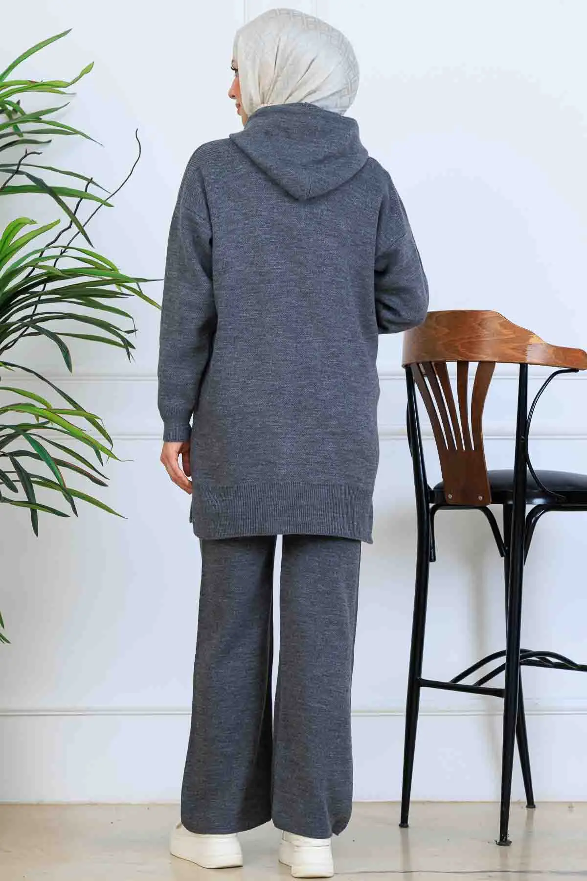 Kapüşonlu Triko Takım-detail