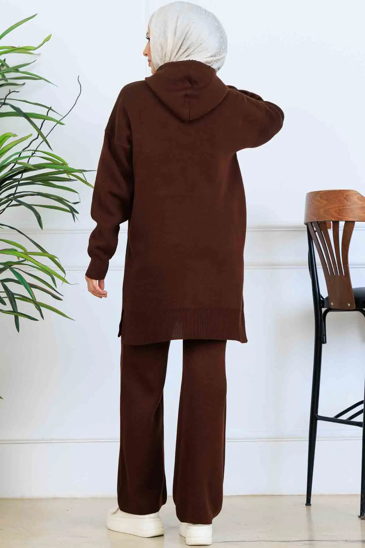 Kapüşonlu Triko Takım-detail