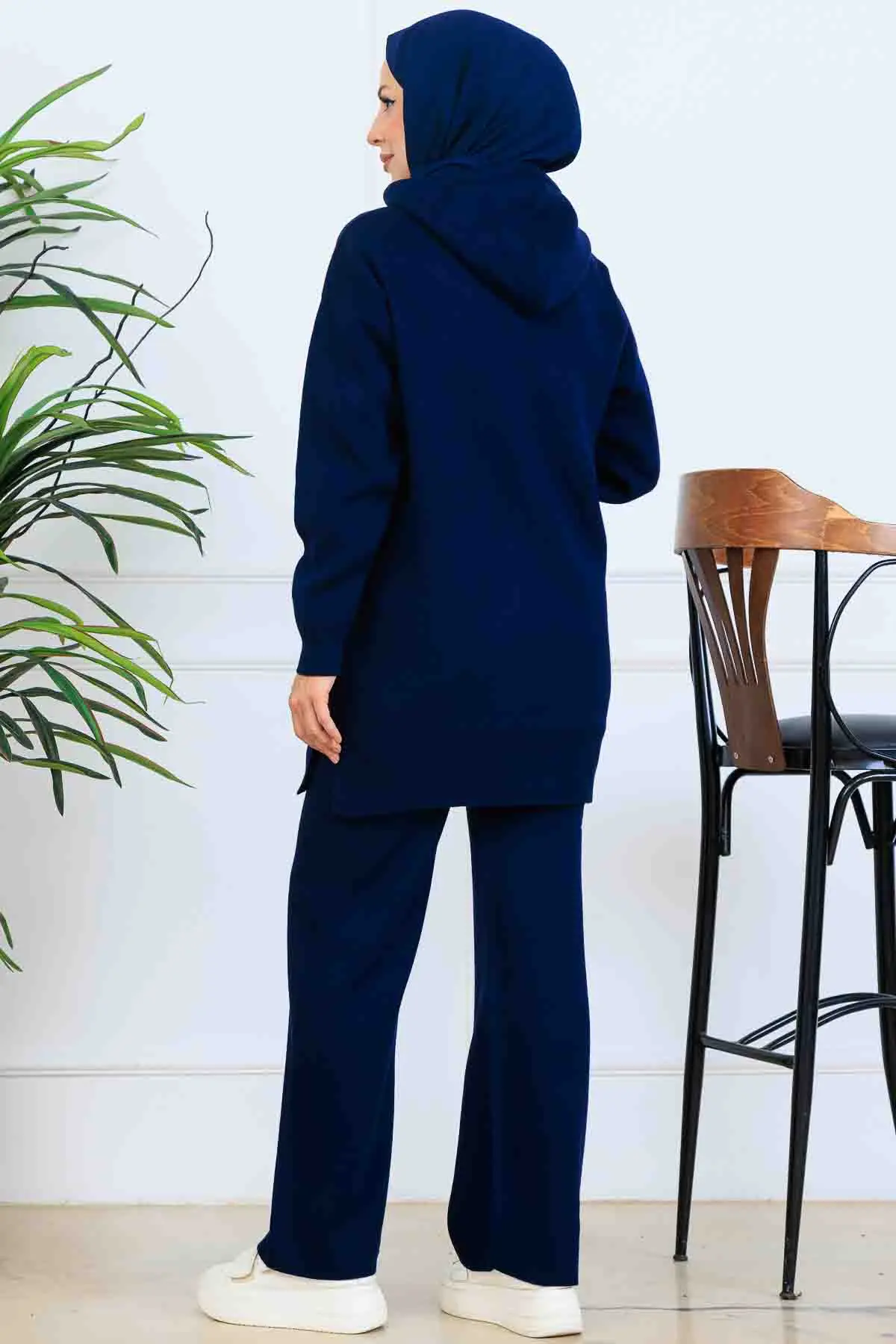 Kapüşonlu Triko Takım-detail