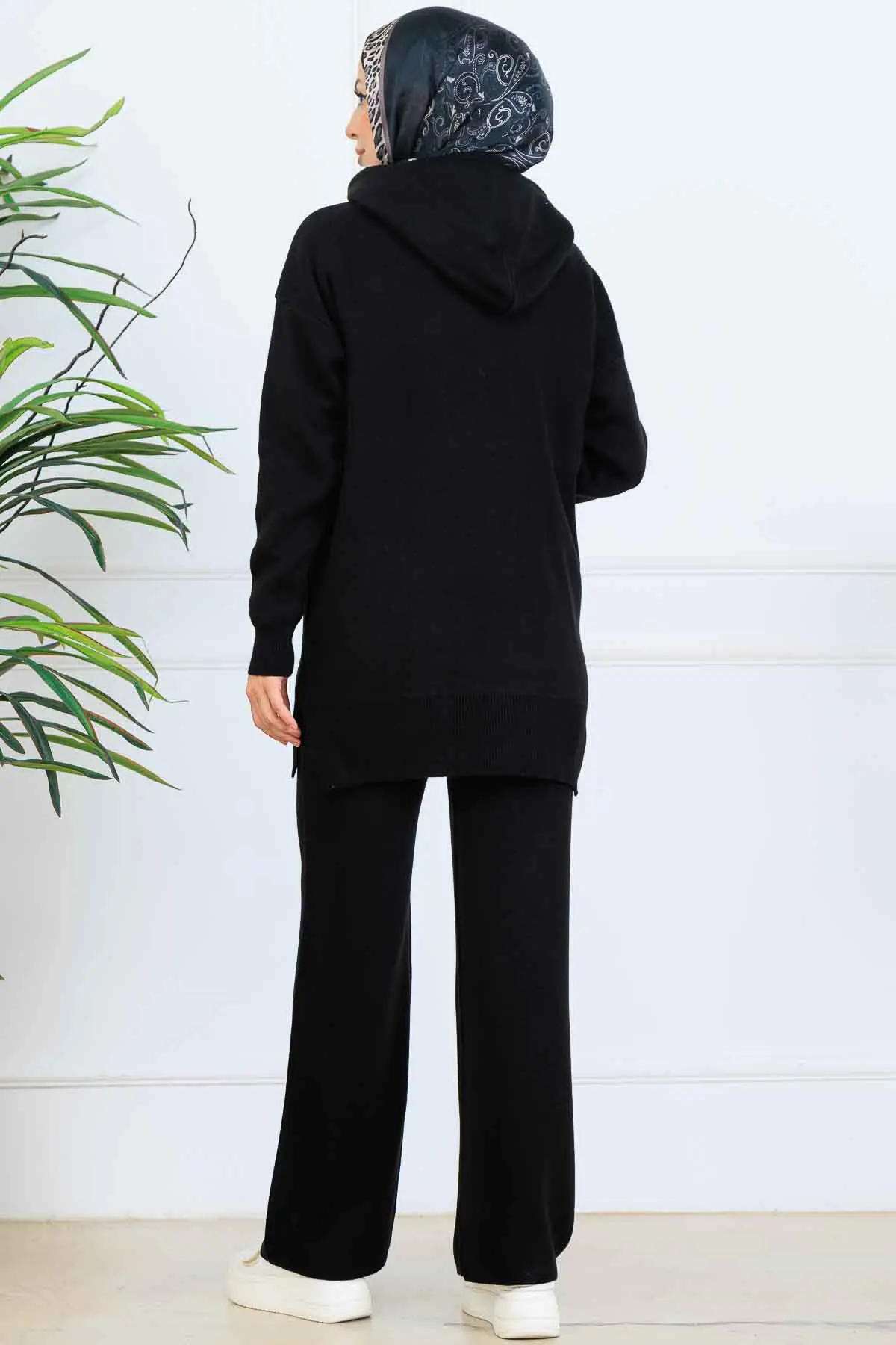 Kapüşonlu Triko Takım-detail