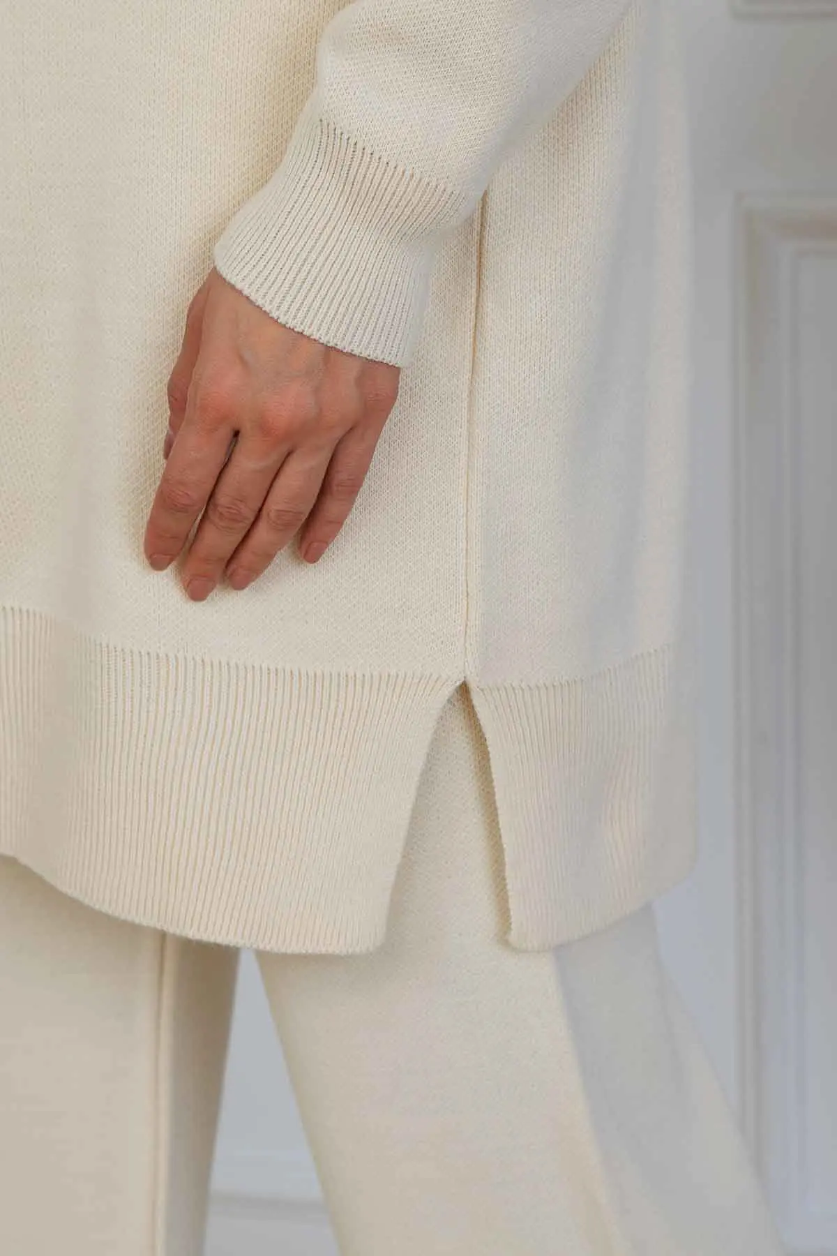 Kapüşonlu Triko Takım-detail