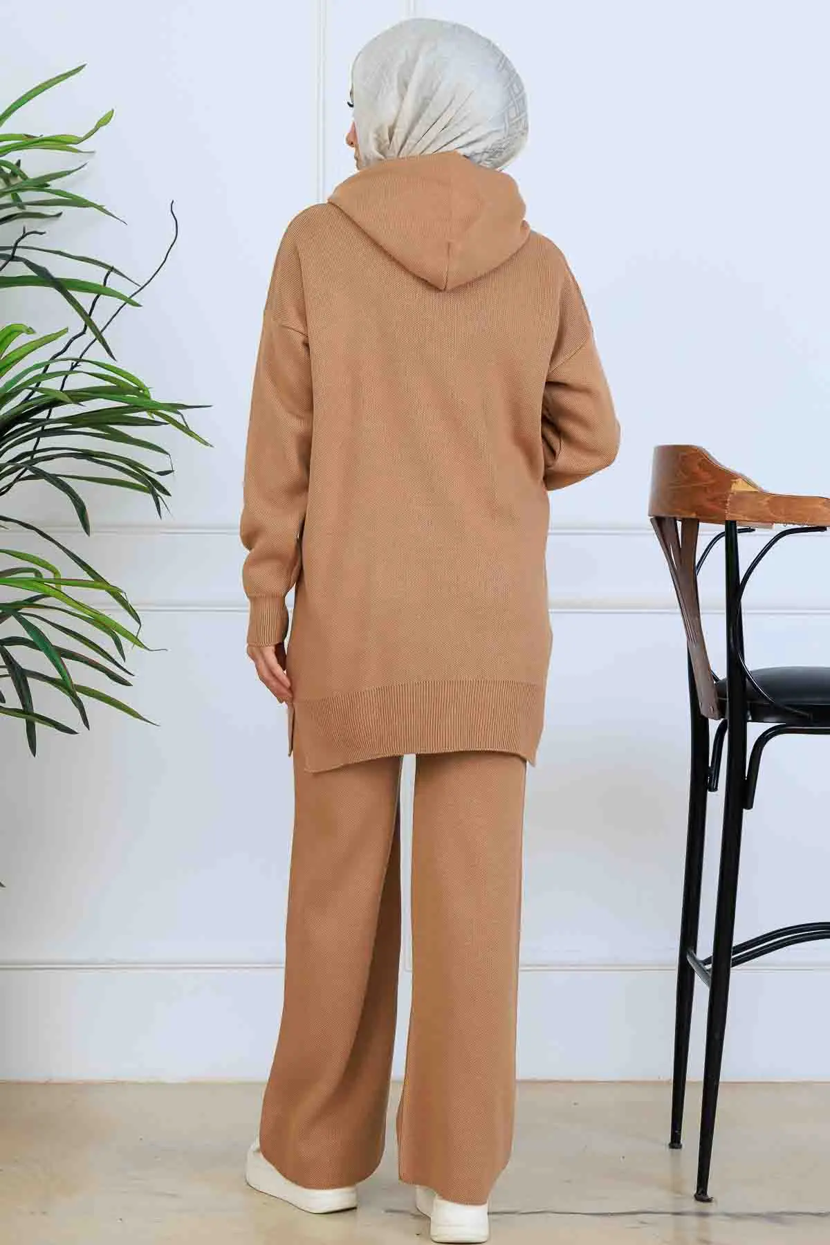 Kapüşonlu Triko Takım-detail