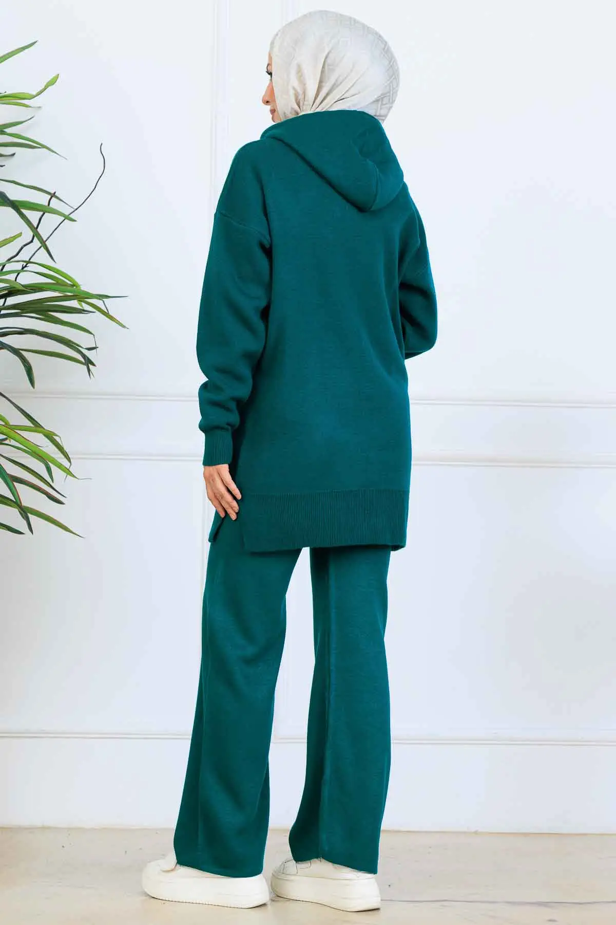 Kapüşonlu Triko Takım-detail