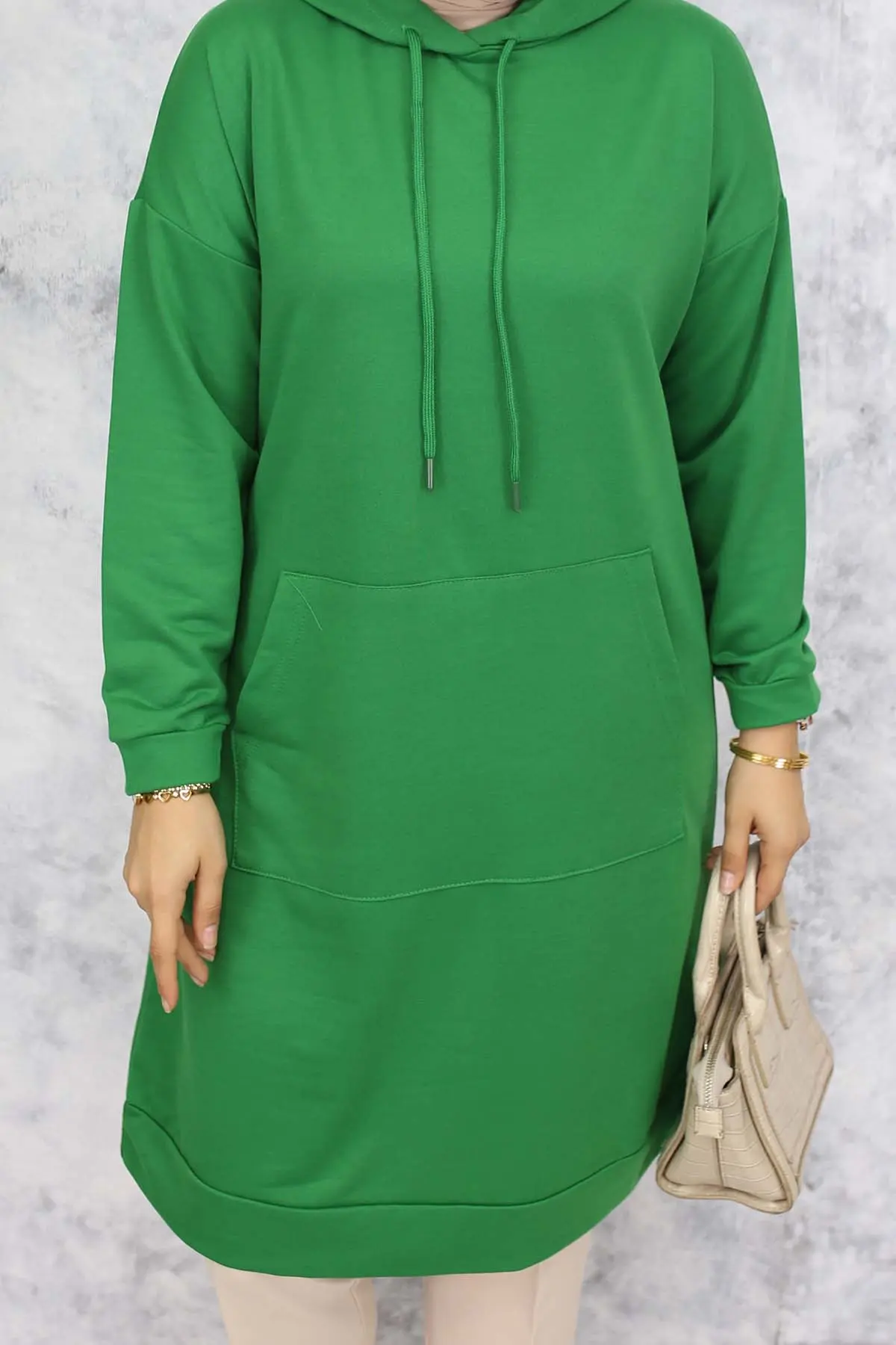 Hooded Long Tunic-detail