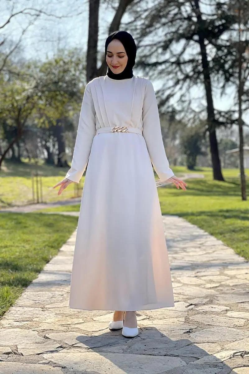 Belt Chain Dress-detail