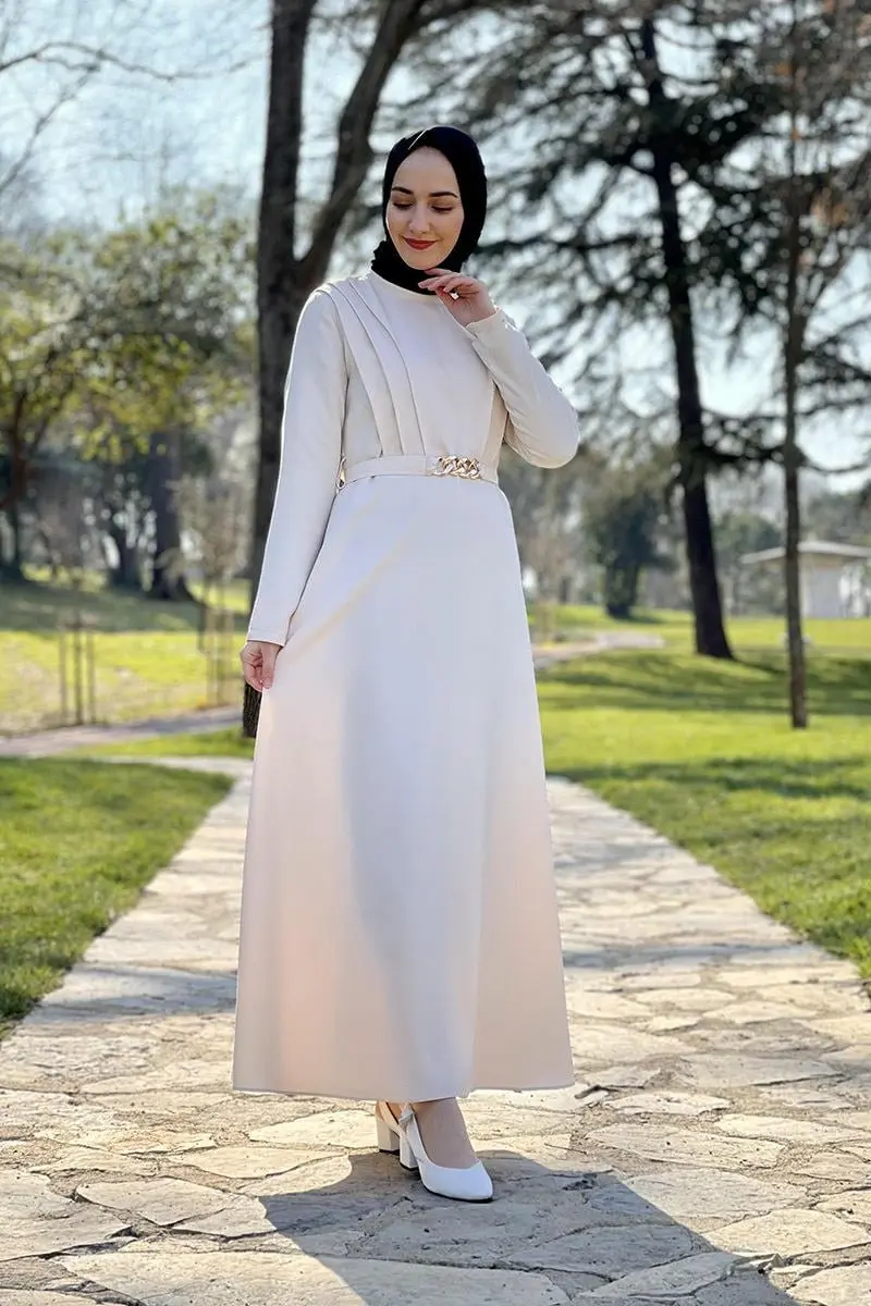 Belt Chain Dress-detail