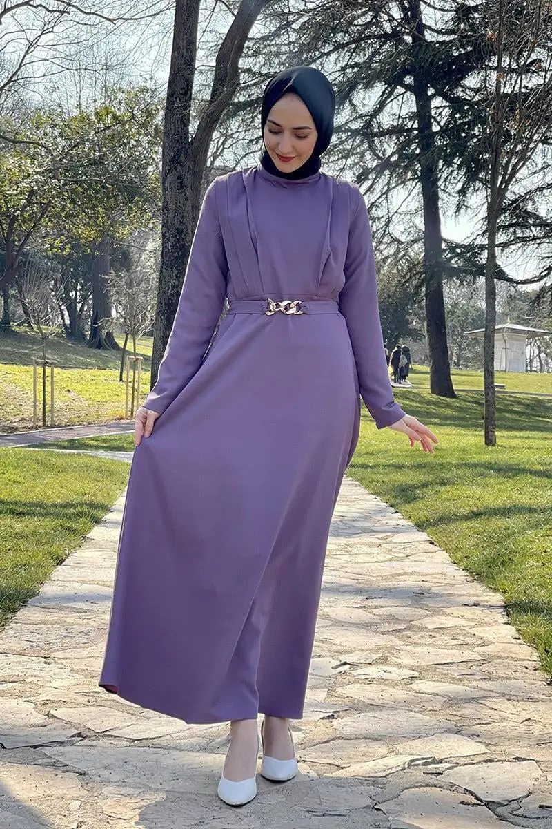 Belt Chain Dress-detail