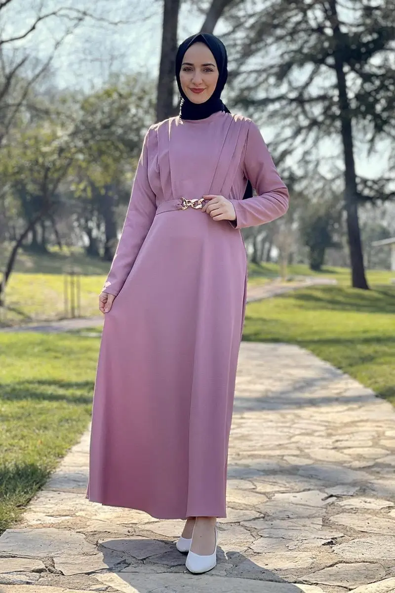 Belt Chain Dress-detail