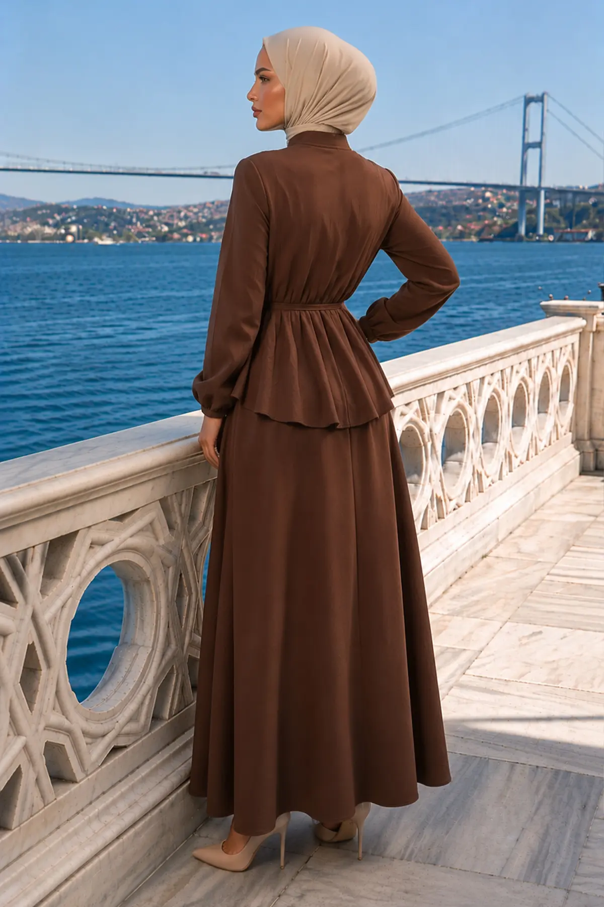 Belted Skirt Set-detail