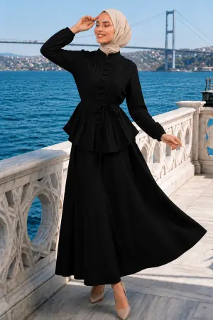 Belted Skirt Set
