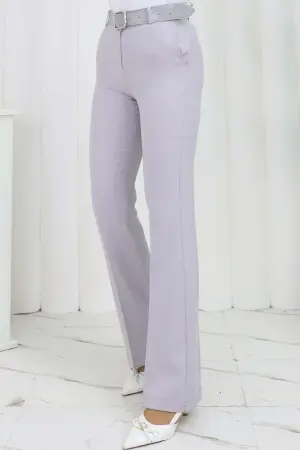 Kemerli Ispanyol Paça Pantolon