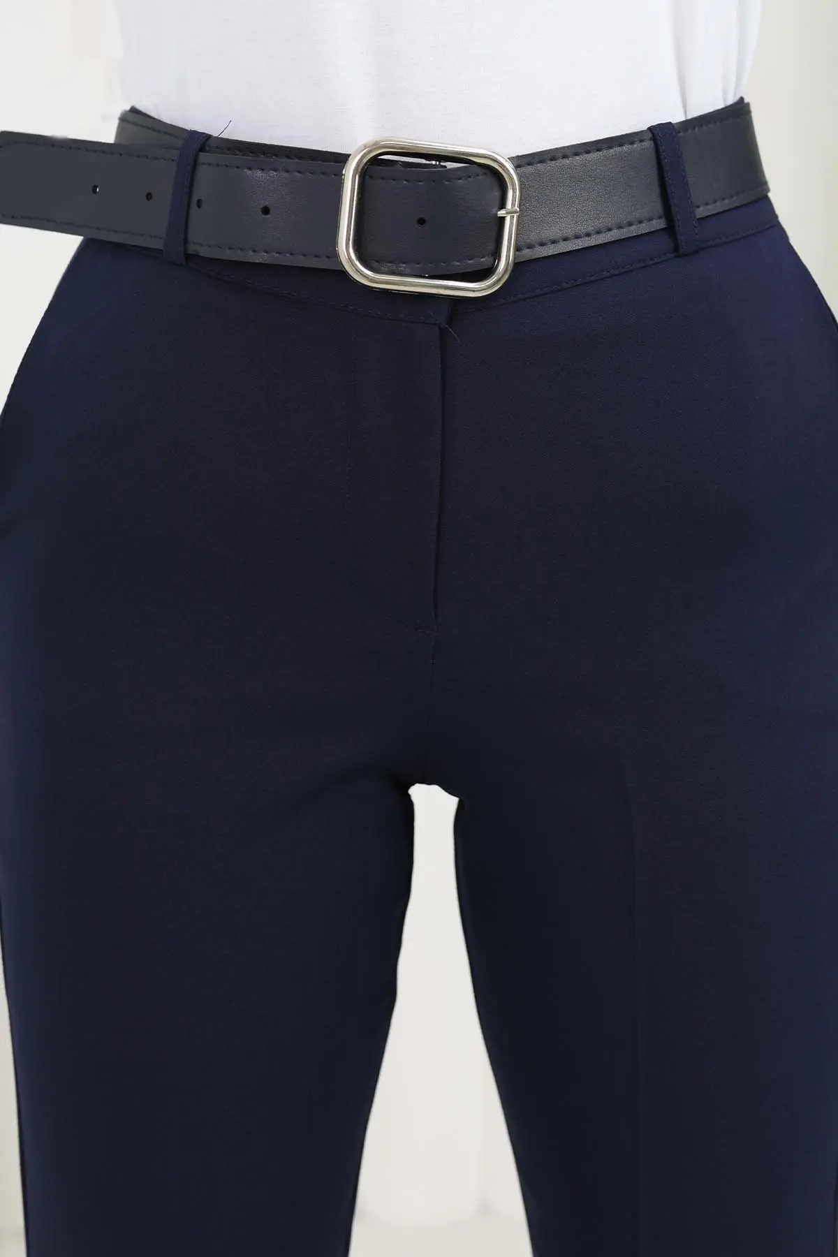 Kemerli Ispanyol Paça Pantolon-detail