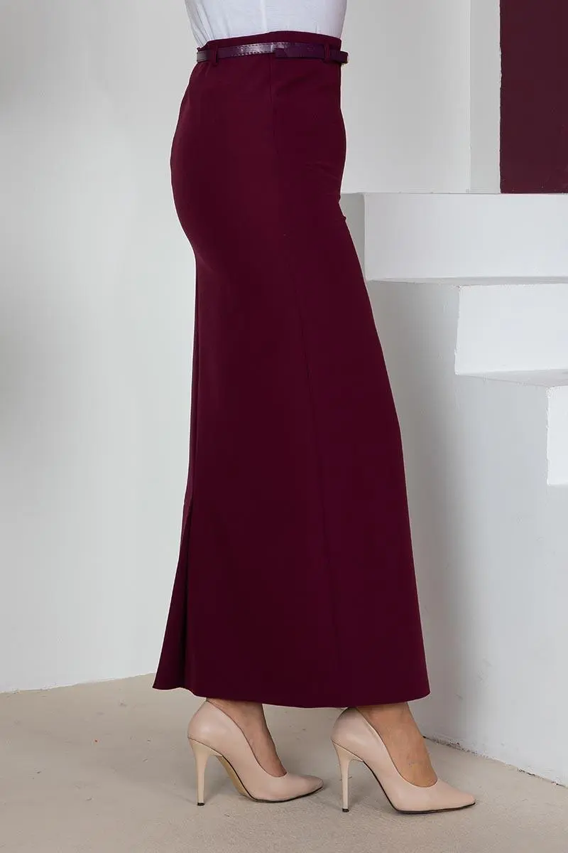 Kemerli Kalem Etek Mürdüm-detail