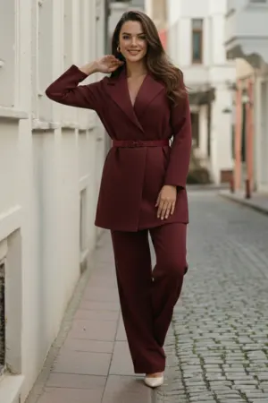 Kemerli Tesettür İkili Takım