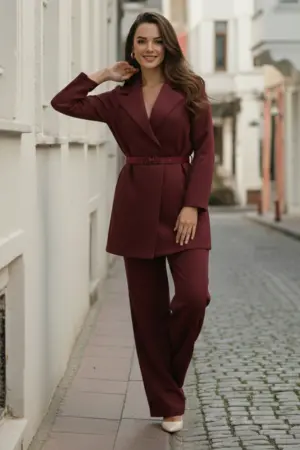 Kemerli Tesettür İkili Takım