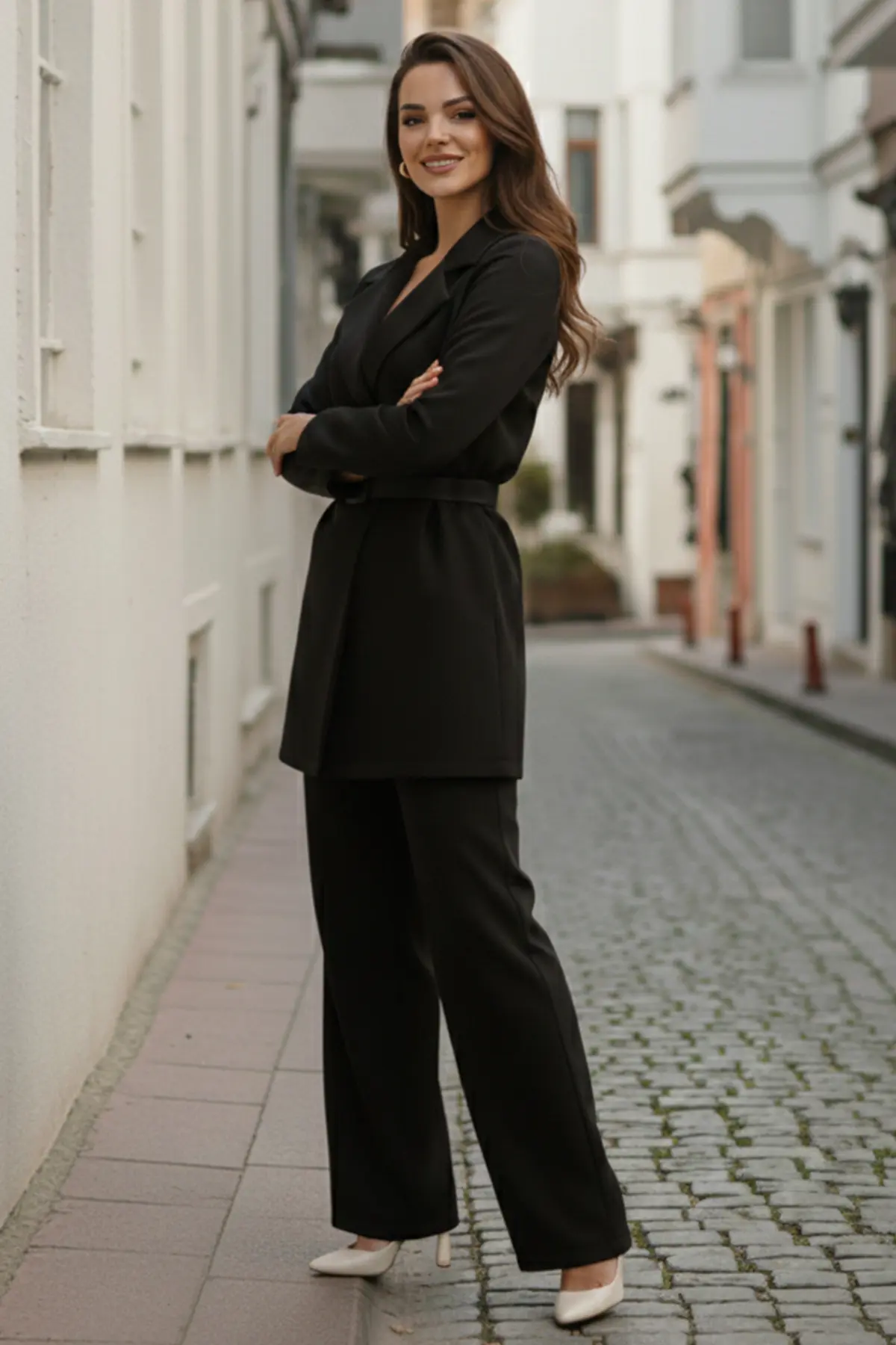 Kemerli Tesettür İkili Takım-detail