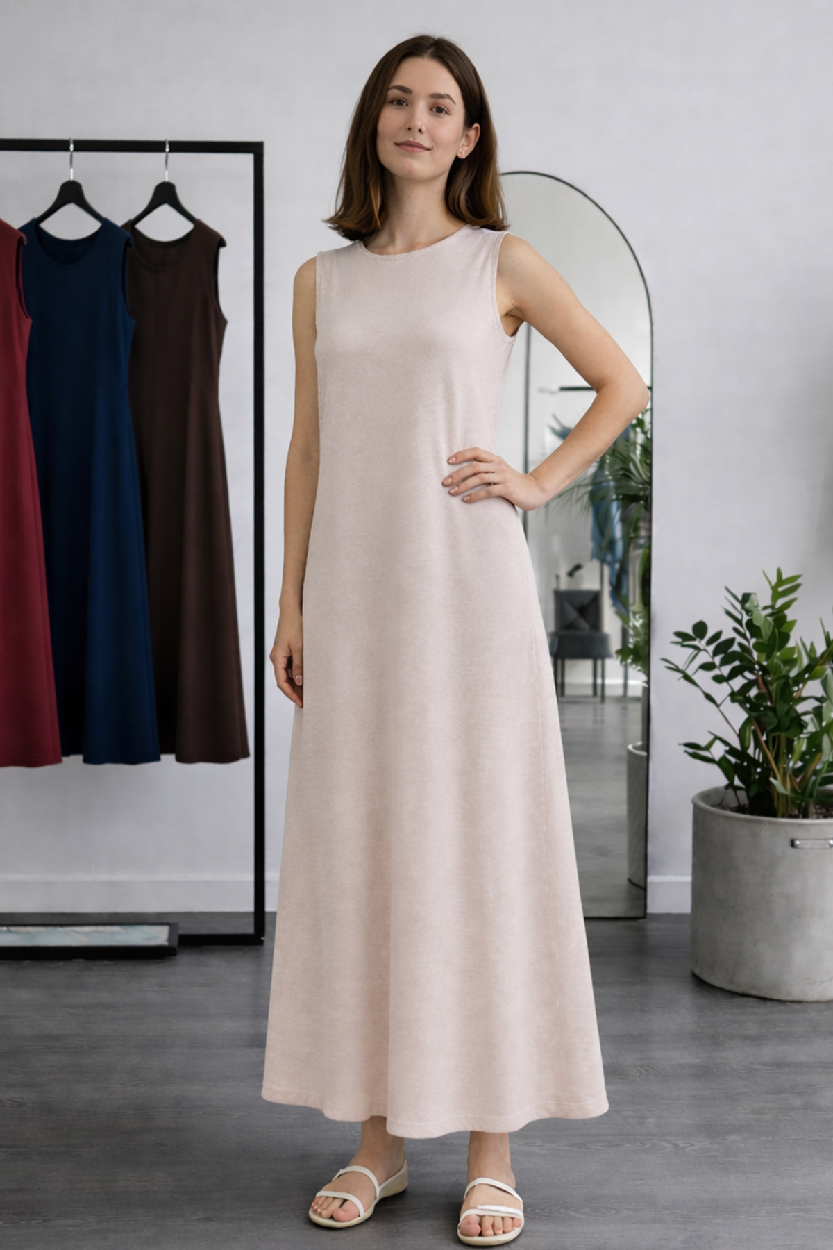 Sleeveless Undershirt Dress