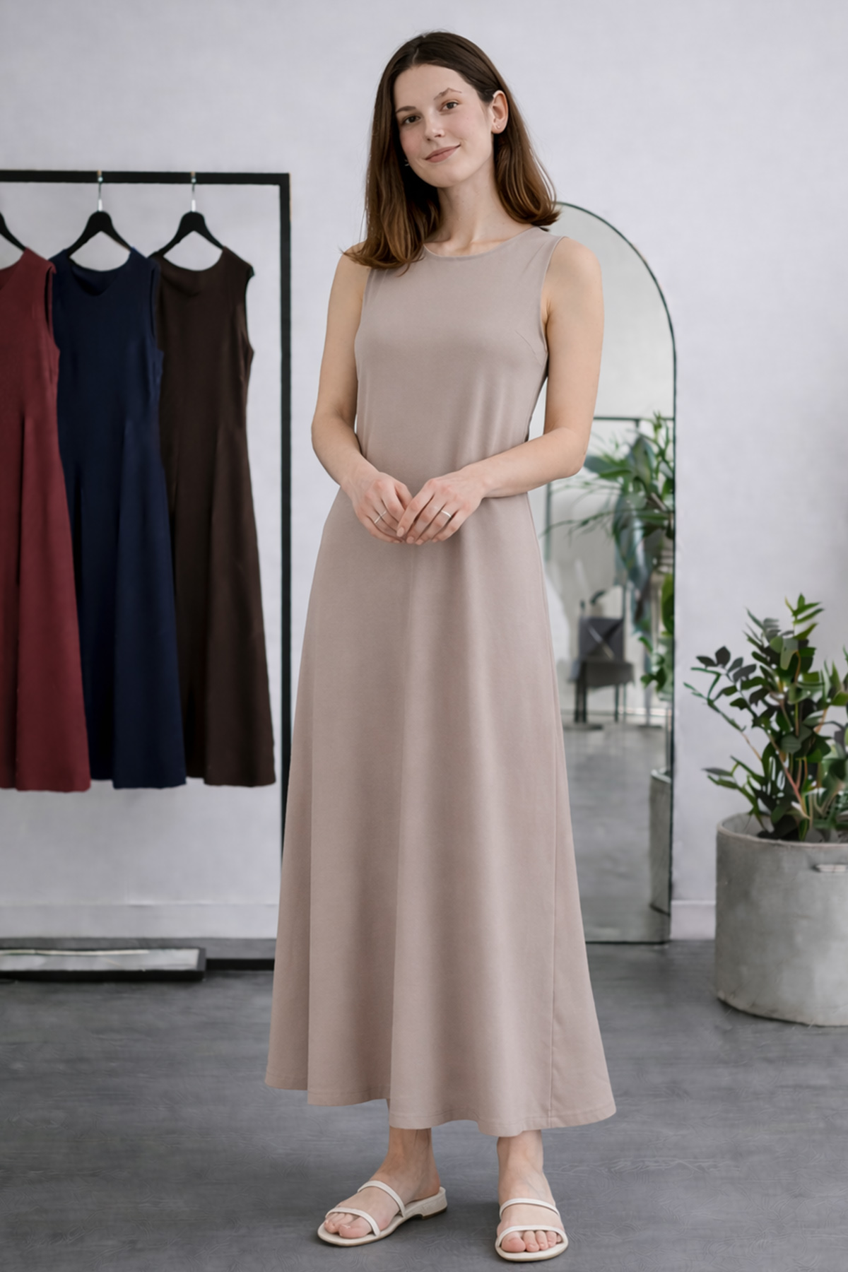 Sleeveless Undershirt Dress