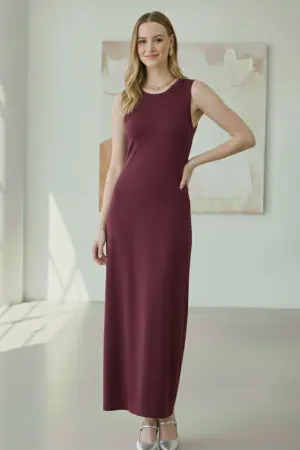 Kolsuz Penye İçlik Elbise