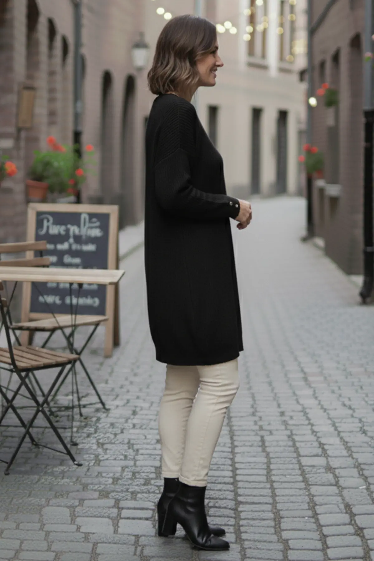 Kolu Düğmeli Triko Kazak-detail