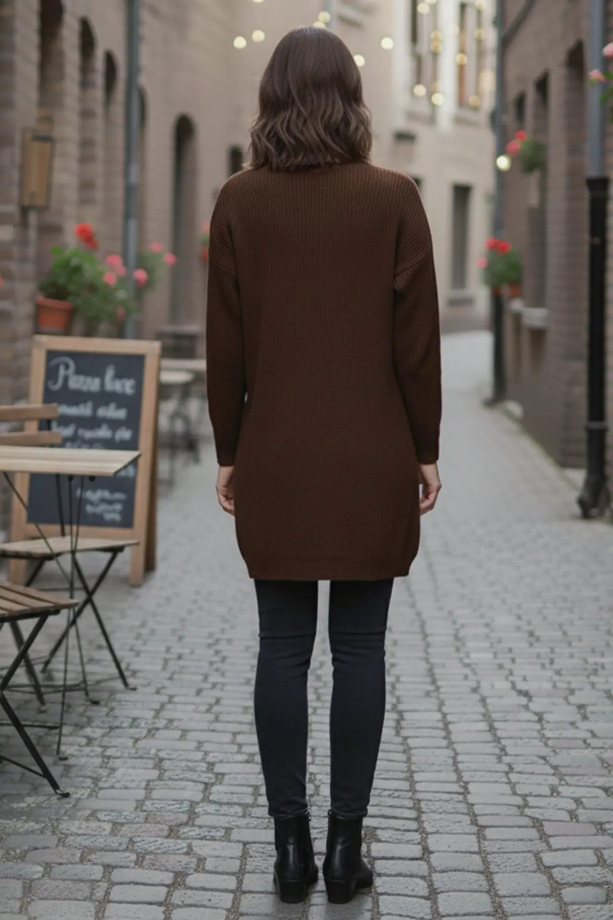 Kolu Düğmeli Triko Kazak-detail