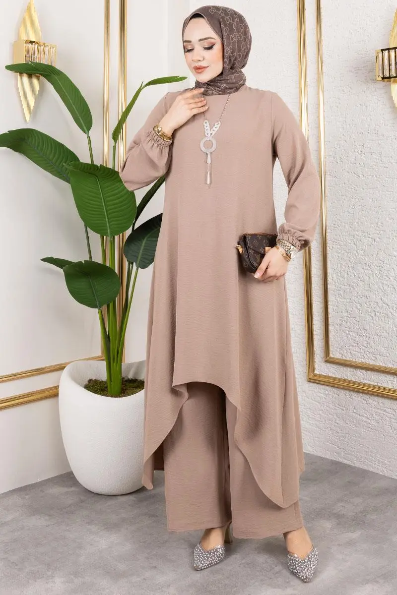 Kolyeli Asimetrik Takım Vizon-detail