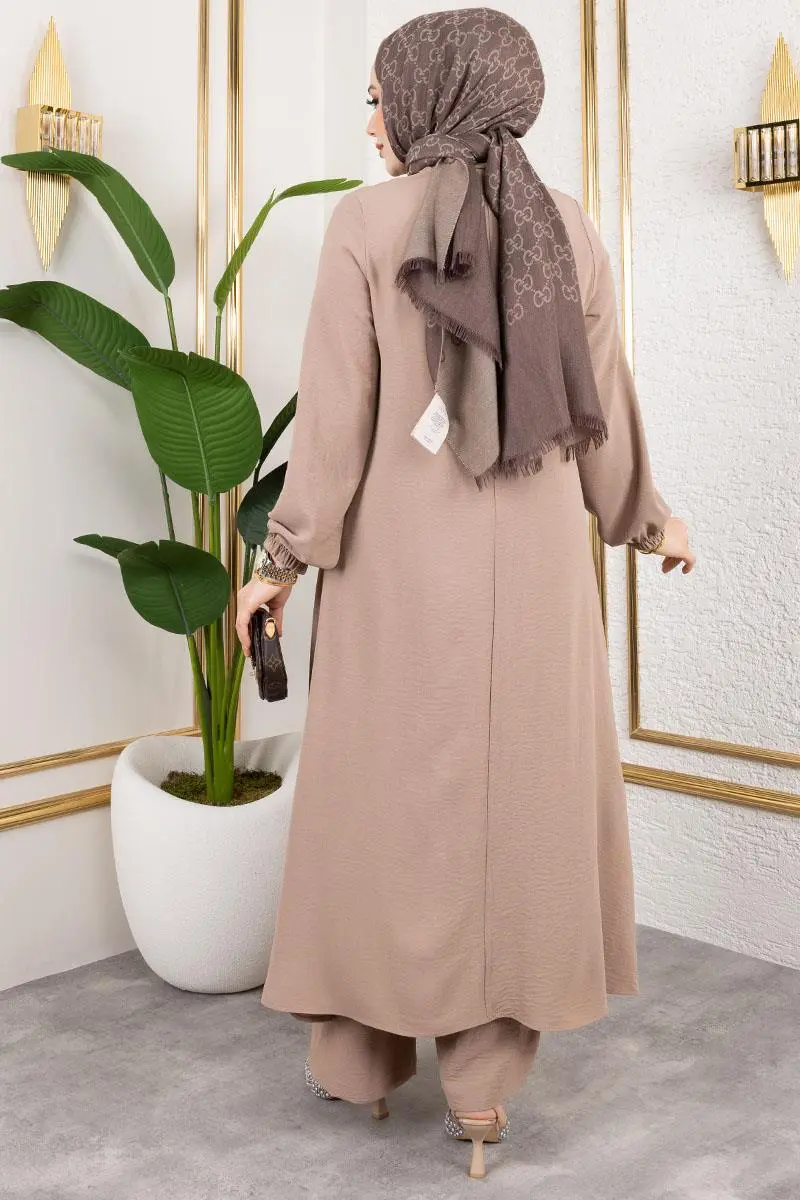 Kolyeli Asimetrik Takım Vizon-detail