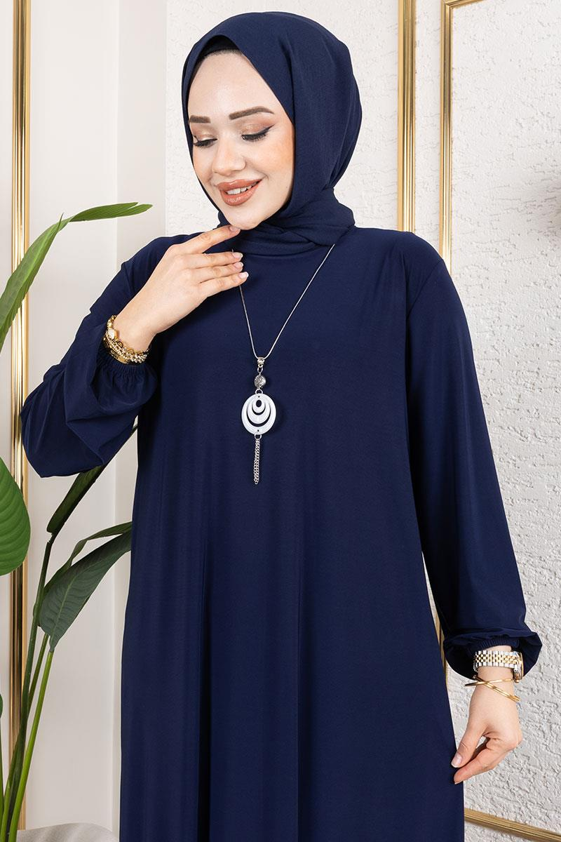 Sandy Dress With Necklace