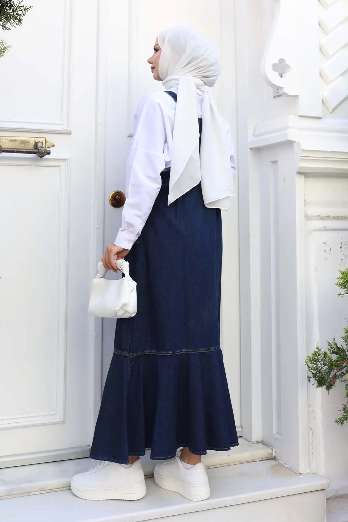 Denim Salopet Dress-detail