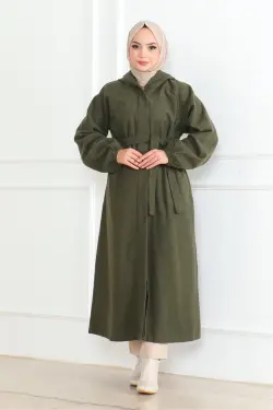 Kuşaklı Tesettür Kaban