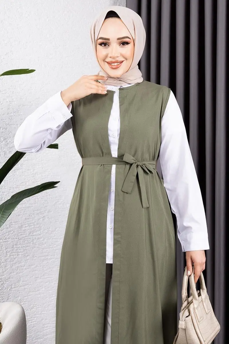 Kuşaklı Yelek-detail