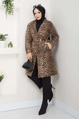 Leopard Printed Stash Coat Leopard