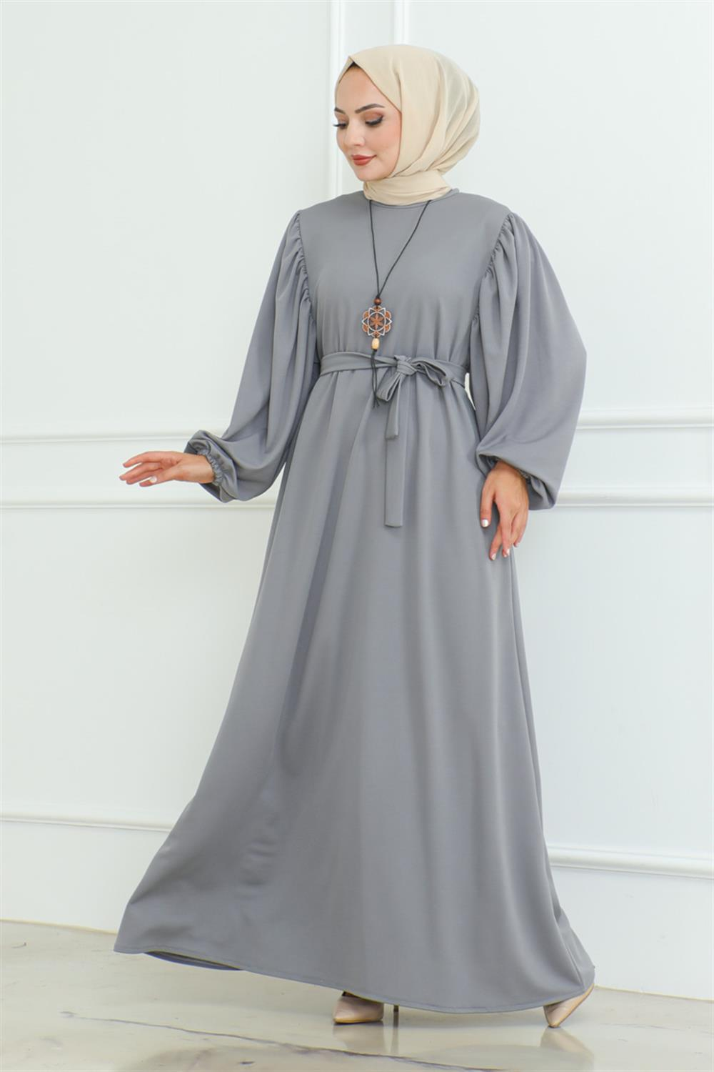 Liva Hijab Dress Belted