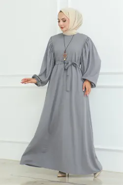 Liva Hijab Dress Belted