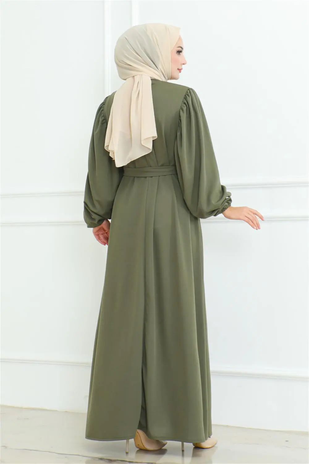 Liva Hijab Dress Belted-detail