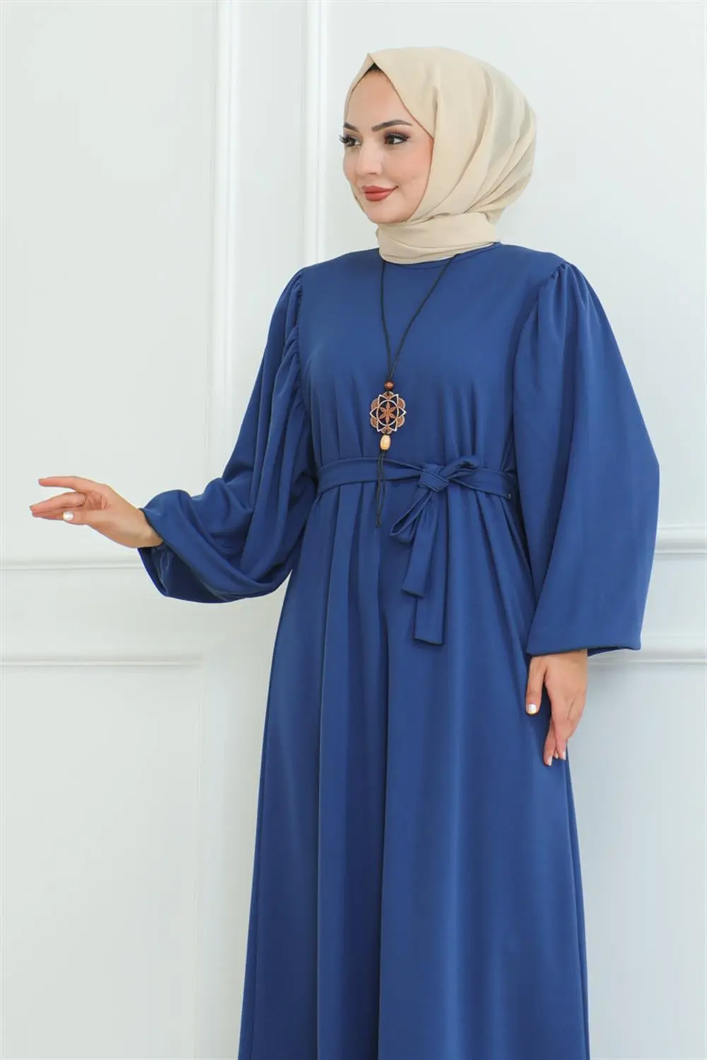 Liva Hijab Dress Belted-detail